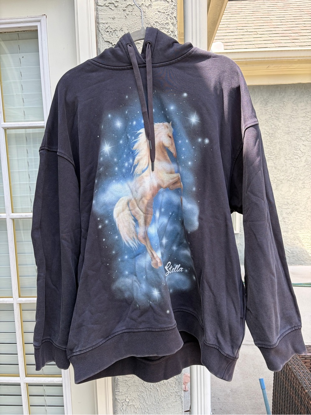Stella McCartney Black Galaxy-Print Hoodie